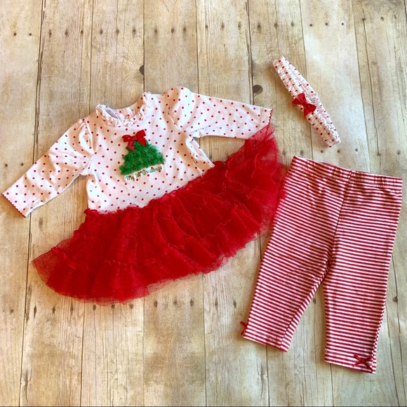Little Me Other - My first Christmas outfit with tutu skirt ❤️🎅🏼🎄